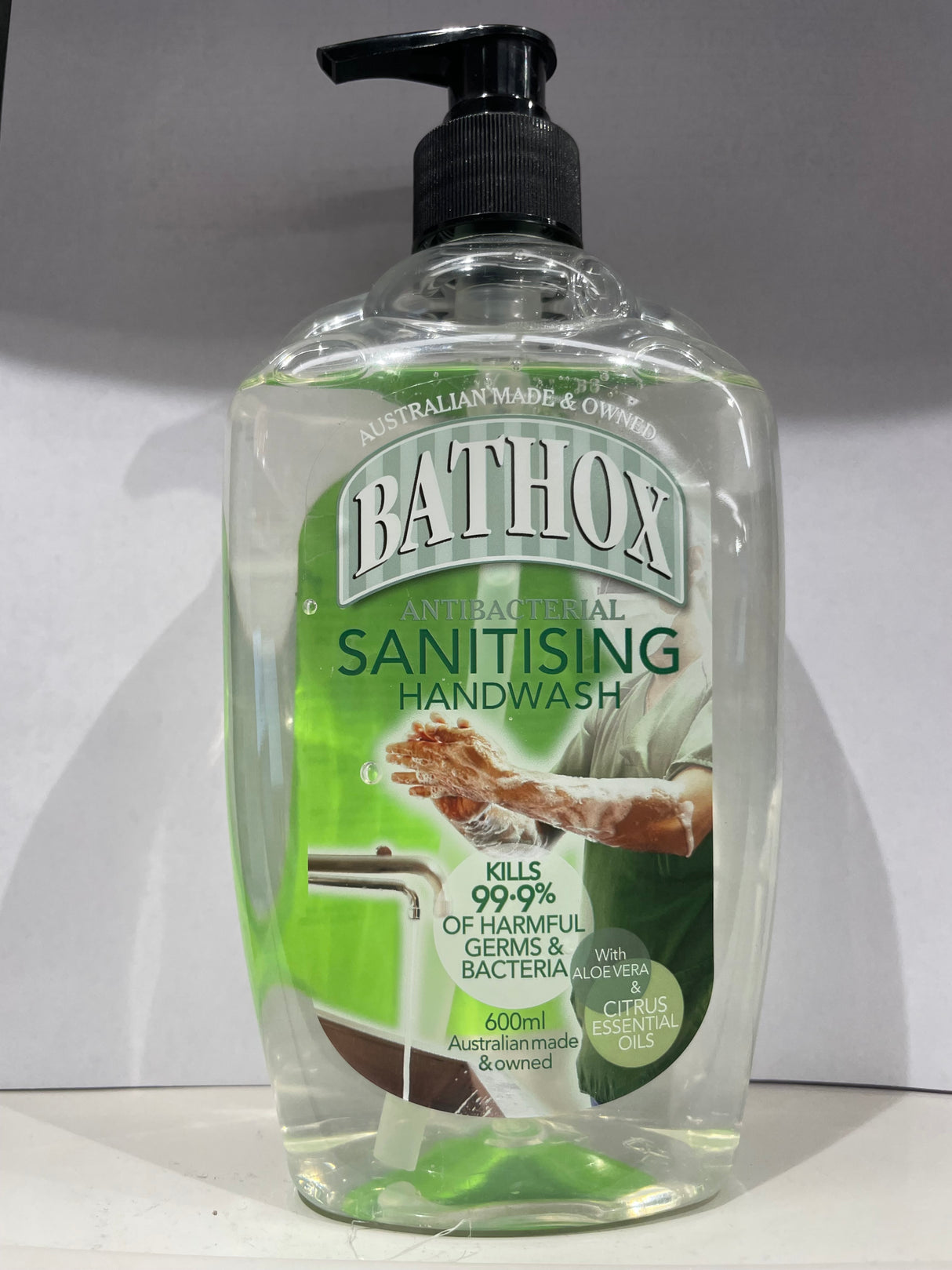 Bathox Sanitising Hand Wash Antibacterial Citrus Essential Oils 600ml