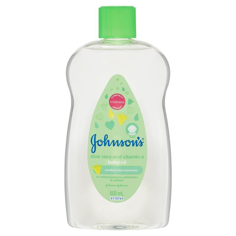 Johnson’s Baby Oil with Aloe Vera & Vitamin E 500ml