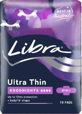 Libra Ultra Thin Goodnights with Wings 4 Drops 10 Pads - RPP ONLINE