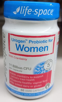 Life Space Urogen Probiotic for Women with Cranberry 60 Capsules (EXP: 30/06/2025)