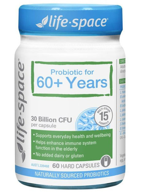 Life Space Probiotic for 60+ Years 60 Capsules - RPP ONLINE