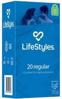 LifeStyles Regular Condoms 20 Pack - RPP ONLINE