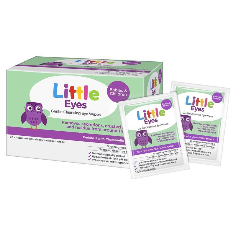 Little Eyes Gentle Cleansing Wipes 30 Pack