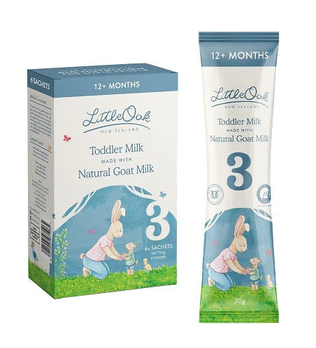 Littleoak Natural Dê Sữa Trẻ mới biết đi Giai đoạn 3 gói 6 x 30g