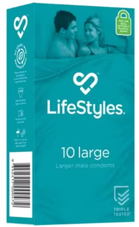 LifeStyles Large Condoms 10 Pack