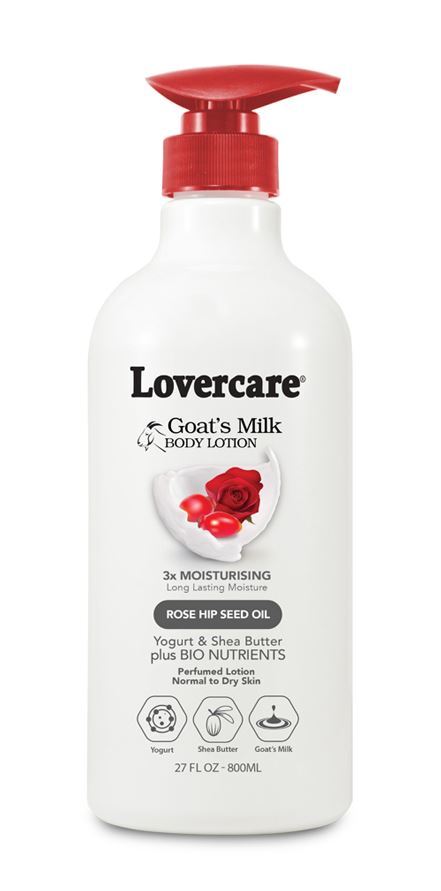 lovercare山羊的牛奶体乳液800ml-玫瑰臀部种子油