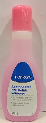 Manicare Acetone Free Nail Polish Remover 125ml