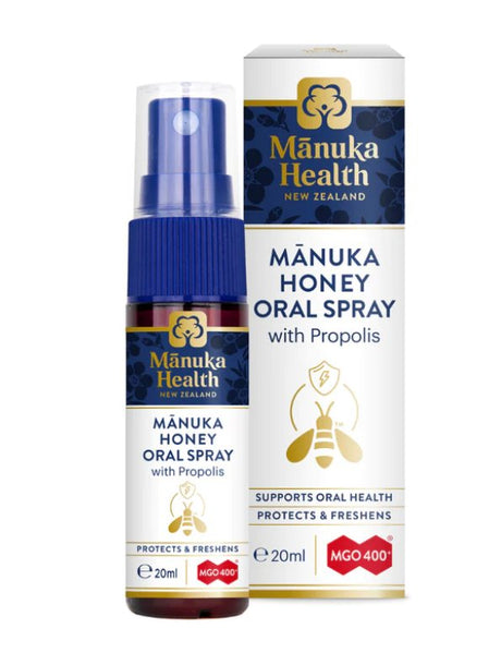 Manuka Health Manuka Honey Oral Spray with Propolis MGO 400+ 20ml (EXP: 20/09/2024) - RPP ONLINE