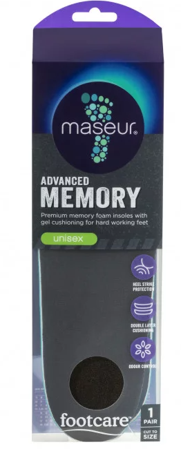 Maseur Footcare Advanced Memory Insoles 1 Pair