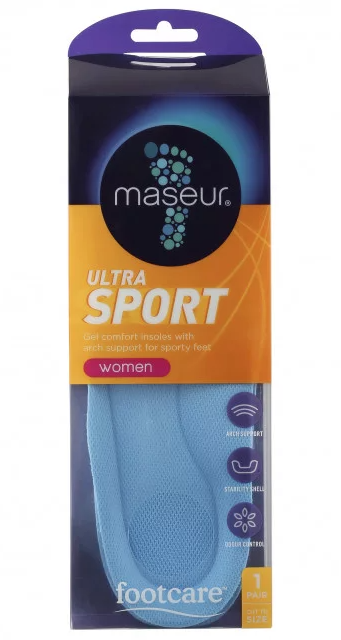 Maseur Footcare Women's Ultra Sport Insoles 1 Pair