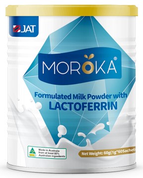 Moroka Formulated Milk Powder with Lactoferrin (1g x 60 Sachets) 60g