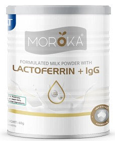 นมผงสูตร Moroka ที่มีแลคโตเฟอร์ริน + IgG (1G x 60 ซอง) 60G