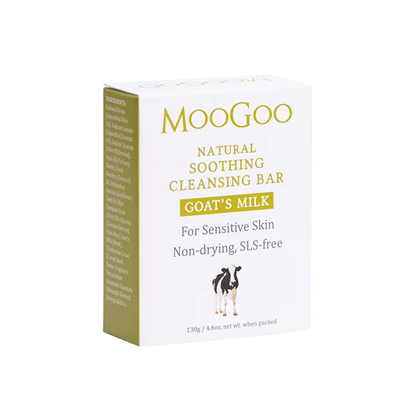 MooGoo Natural Soothing Cleansing Bars Goats Milk 130g