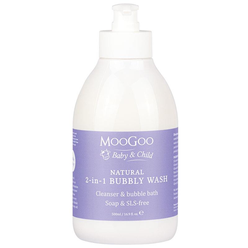 Moogoo Natural 2-in-1 Bubbly ล้าง 500 มล.