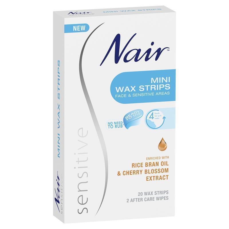 Nair Sensitive Mini Wax Strips 20 แพ็ค