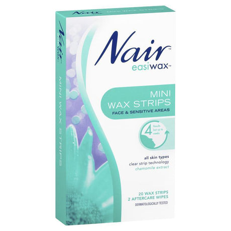 Nair Easiwax Mini Wax 20 Strips - RPP ONLINE