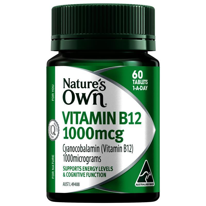 Natures Vitamin B12 1000mcg 60 เม็ด