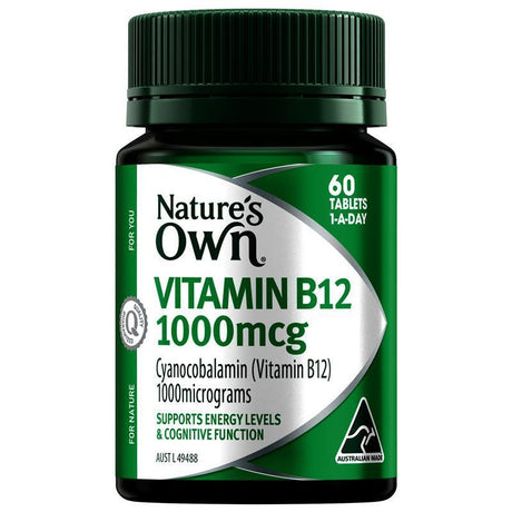 Natures Own Vitamin B12 1000mcg 60 Tablets