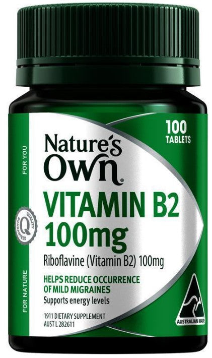 Natures Own Vitamin B2 100mg 100 Tablets