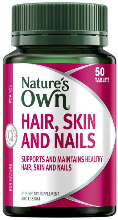 Natures Own Hair, Skin and Nails 50 Tablets