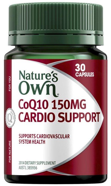 Natures Own COQ10 150MG Cardio Support 30 Capsules - RPP ONLINE