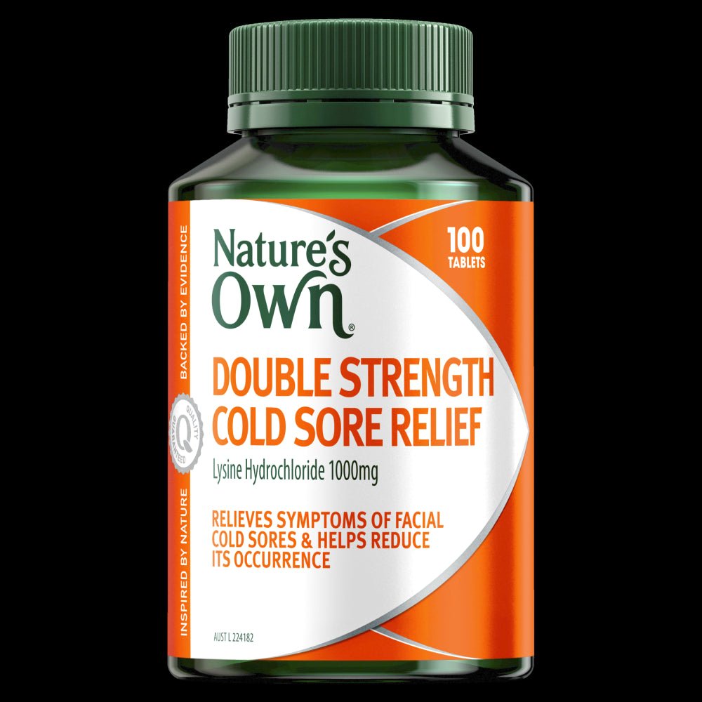 Natures Own Double Strength Cold Sore Relief 100 Tablets - RPP ONLINE