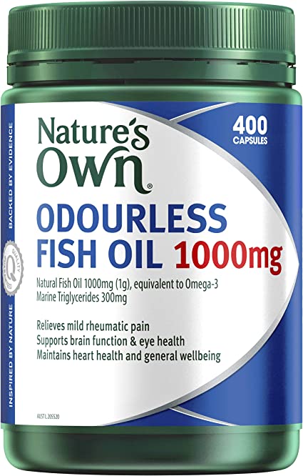 Natures Own Odourless Fish Oil 1000mg 400 Capsules - RPP ONLINE