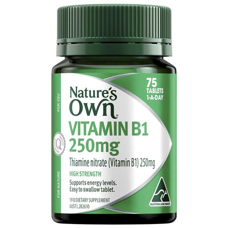 Natures Own Vitamin B1 250mg 75 Tablets - RPP ONLINE