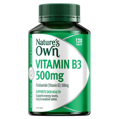 Natures Own Vitamin B3 500mg 120 Tablets - RPP ONLINE