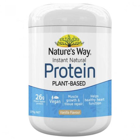 Nature's Way Instant Natural Protein Plant - Based Vanilla Flavour 375g - RPP ONLINE