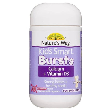 Nature's Way Kids Smart Calcium + Vitamin D3 Strawberry 50 Capsules - RPP ONLINE