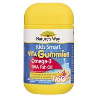 Nature's Way Kids Smart Vita Gummies Omega - 3 DHA Fish Oil Trios 60 Pastilles - RPP ONLINE