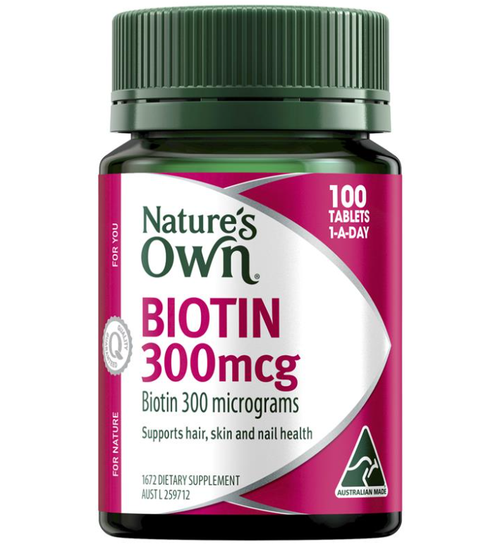 Natures Own Biotin 300mcg 100 Tablets