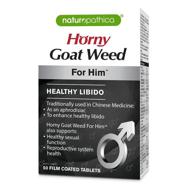 Naturopathica Horny Goat Weed For Him 50 Tablets - RPP ONLINE