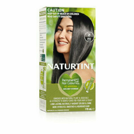 Naturtint Ebony Black 1N 170ml - RPP ONLINE