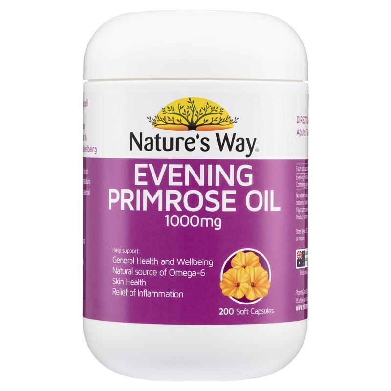 Nature's Way Evening Primrose Oil 1,000 มก. 200 แคปซูล