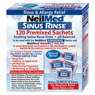 NeilMed Sinus Rinse Refill 120 Packs