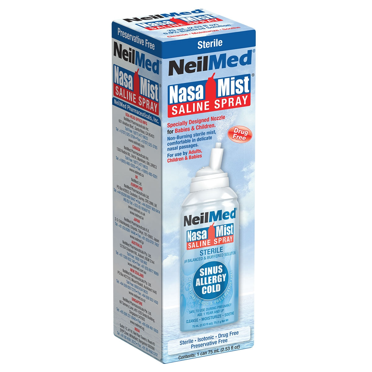 Neilmed Nasamist Saline Spray 75ml