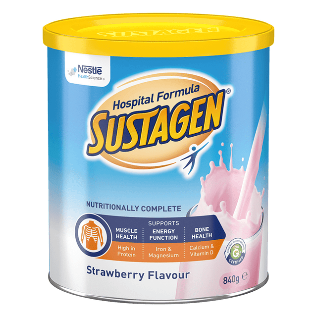 Nestle Sustagen Nutritionally Complete Strawberry Flavour 840g - RPP ONLINE