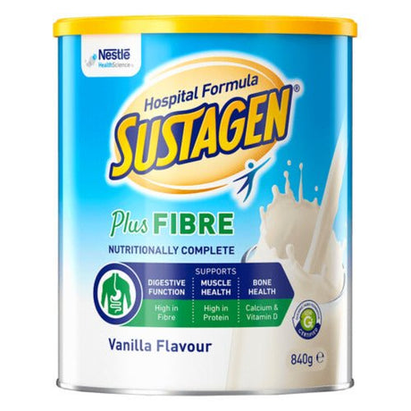 Nestle Sustagen Plus Fibre Nutritionally Complete Vanilla Flavour 840g - RPP ONLINE