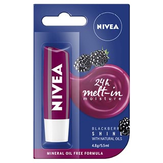 Nivea Caring Lip Balm Blackberry Shine 4.8g