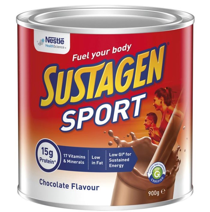 Nestle Sustagen Sport Chocolate Flavour 900 กรัม (EXP: 30/03/2025)