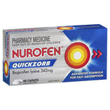 Nurofen Quickzorb Ibuprofen Lysine 342mg 48 Caplets