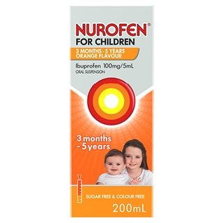 Nurofen For Children 3 months - 5 Years Orange Flavour 200ml - RPP ONLINE