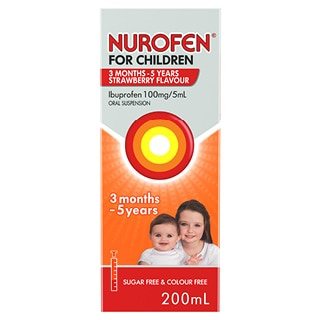 Nurofen For Children 3 Months To 5 Years Strawberry Flavour 200ml - RPP ONLINE