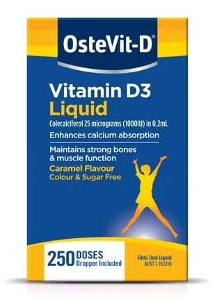 OsteVit-D Vitamin D3 1000IU Liquid 50mL