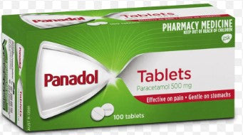 ยา Panadol Paracetamol 500 มก. 100 เม็ด