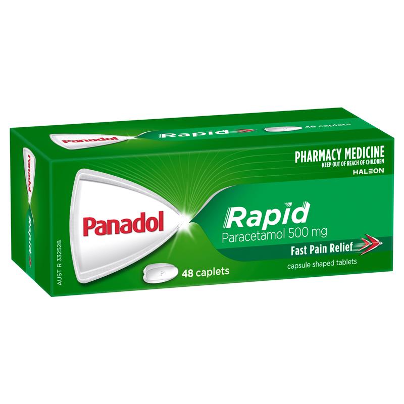 Panadol Rapid Paracetamol 500mg 48 Caplets