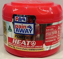 Pain Away Forte + Heat Joint & Muscle Pain Relief Cream 70g