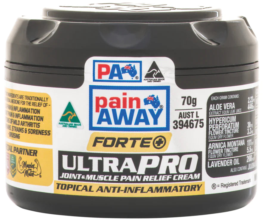 อาการปวด Forte+ Ultra Pro ข้อต่อและกล้ามเนื้อบรรเทาอาการปวดกล้ามเนื้อ 70G (EXP: 30/09/2024)